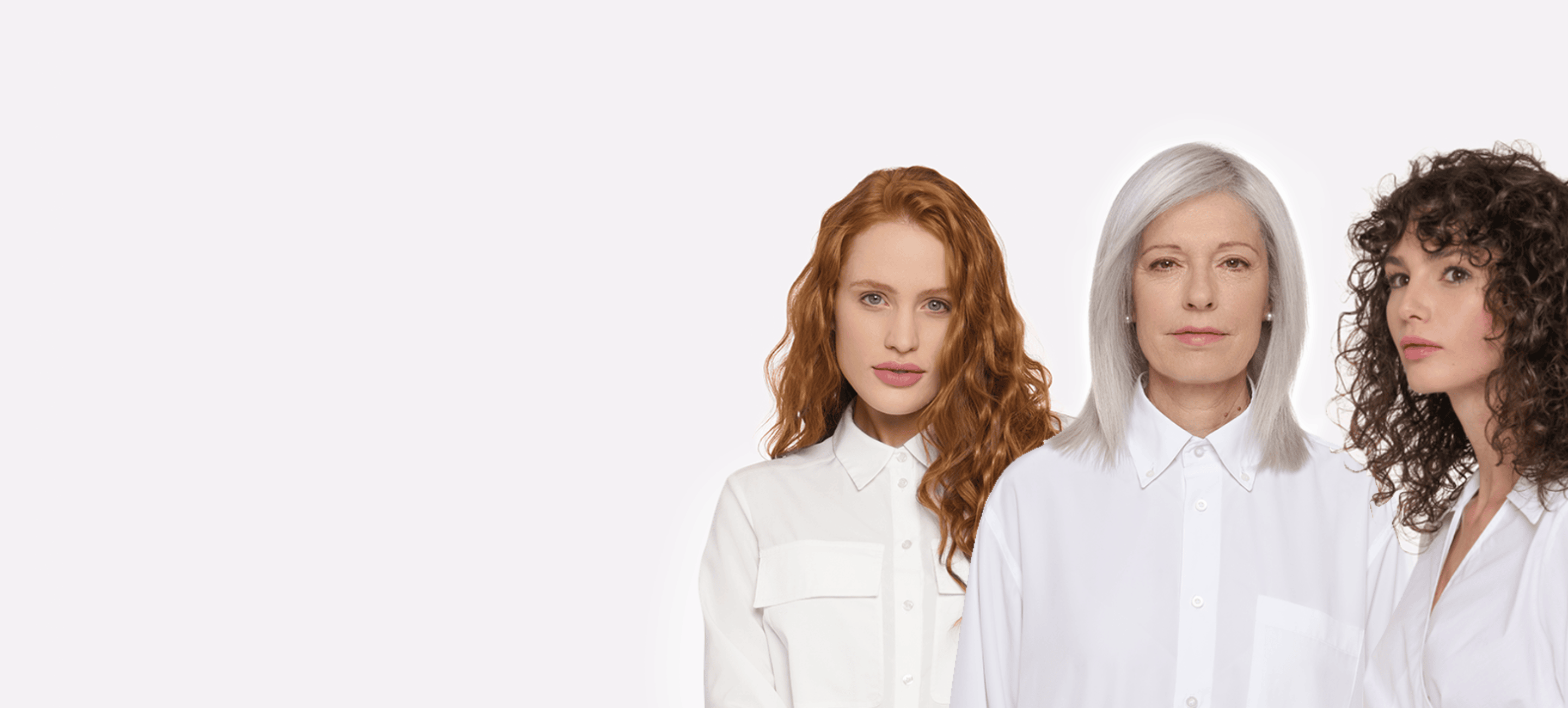 Donne con diversi tipi di capelli